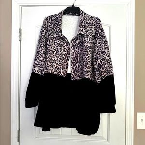 Leopard Button Down blouse